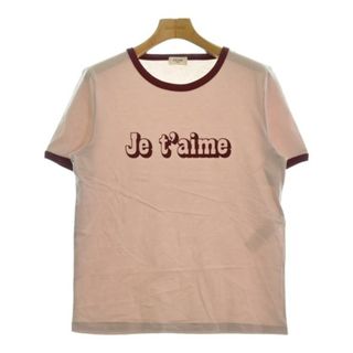 CELINE セリーヌ Tシャツ・カットソー M ピンクベージュ系 【古着】【中古】