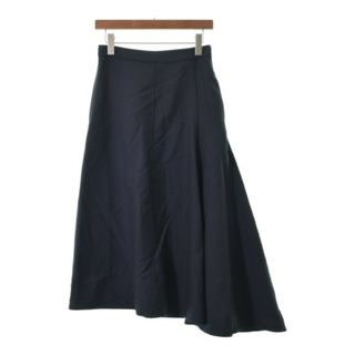 ジルサンダー(Jil Sander)のJIL SANDER ジルサンダー ロング・マキシ丈スカート 34(XS位) 紺 【古着】【中古】(ロングスカート)