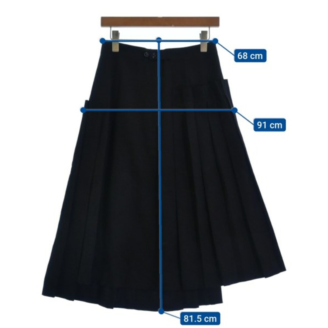 Y's(ワイズ)のY's ワイズ ロング・マキシ丈スカート 1(XS位) 黒 【古着】【中古】 レディースのスカート(ロングスカート)の商品写真