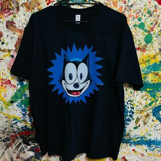 フィリックス リプリント Tシャツ 半袖 メンズ 新品 個性的 黒(Tシャツ/カットソー(半袖/袖なし))