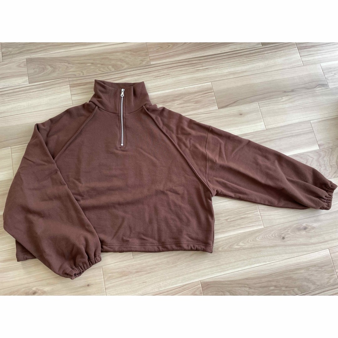 TODAYFUL(トゥデイフル)のHalf Zip Pullover バーガンディ レディースのトップス(トレーナー/スウェット)の商品写真