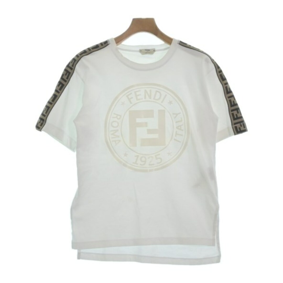 FENDI(フェンディ)のFENDI フェンディ Tシャツ・カットソー 36(XS位) 白 【古着】【中古】 メンズのトップス(Tシャツ/カットソー(半袖/袖なし))の商品写真