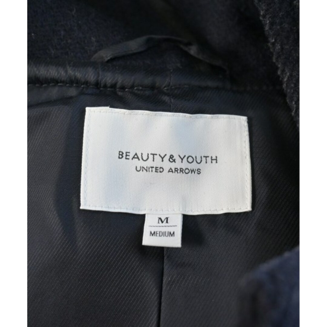 BEAUTY&YOUTH UNITED ARROWS(ビューティアンドユースユナイテッドアローズ)のBEAUTY&YOUTH UNITED ARROWS ダッフルコート M 紺 【古着】【中古】 レディースのジャケット/アウター(ダッフルコート)の商品写真