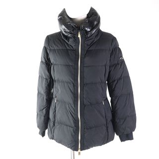 タトラス(TATRAS)の極美品 TATRAS タトラス 20AW LTLA20A4170 BRISA ブリーザ ポケッタブル ロゴパッチ付 スタンドカラー ZIP UP ダウンジャケット ブラック 2 正規品 レディース(ダウンジャケット)