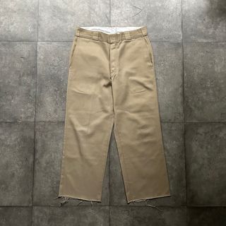 ディッキーズ(Dickies)の80s ディッキーズ874 ワークパンツ USA製 チビタグ ベージュ 33w(ワークパンツ/カーゴパンツ)