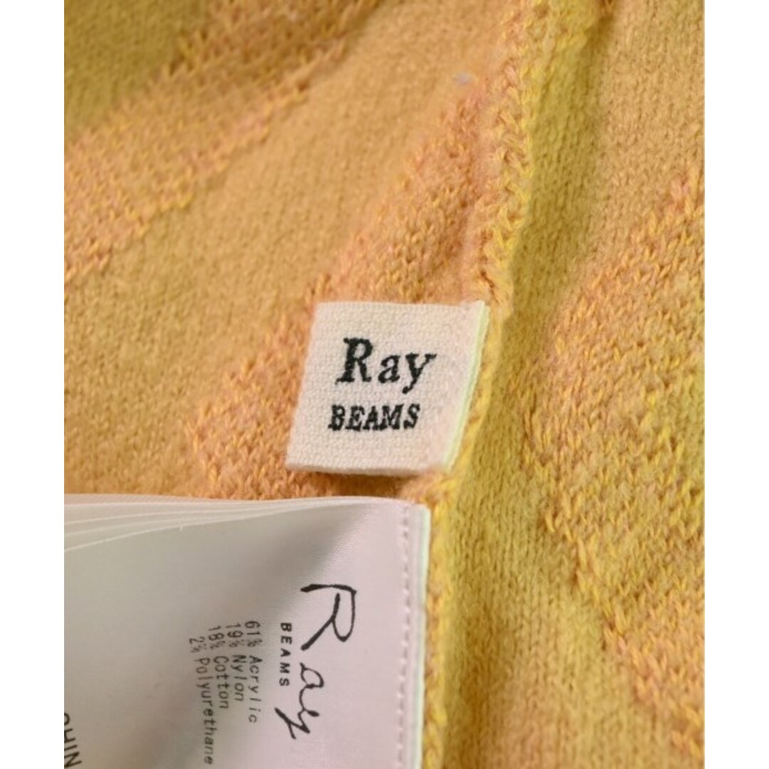 Ray BEAMS(レイビームス)のRay Beams レイビームス ニット・セーター F 黄 【古着】【中古】 レディースのトップス(ニット/セーター)の商品写真