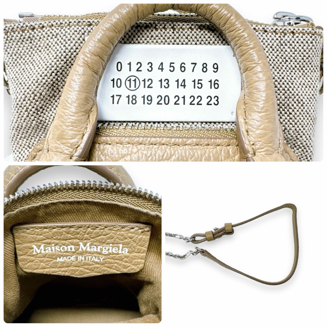 Maison Martin Margiela(マルタンマルジェラ)のメゾンマルジェラ レザー 5AC ベビー タン ベージュ ショルダーバッグ レディースのバッグ(ショルダーバッグ)の商品写真