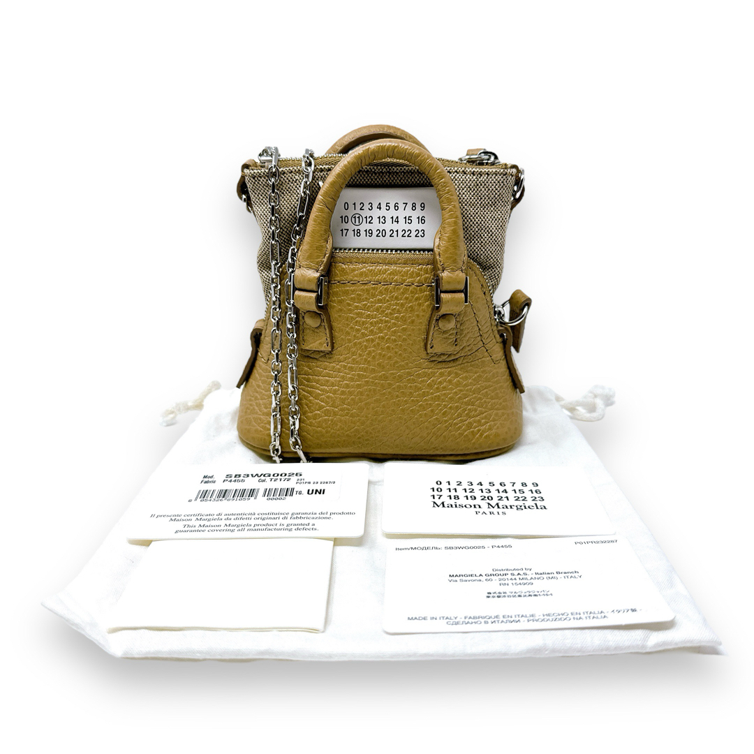 Maison Martin Margiela(マルタンマルジェラ)のメゾンマルジェラ レザー 5AC ベビー タン ベージュ ショルダーバッグ レディースのバッグ(ショルダーバッグ)の商品写真