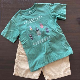 ユニクロ(UNIQLO)のユニクロ　Tシャツ・ハーフパンツ　140(Tシャツ/カットソー)