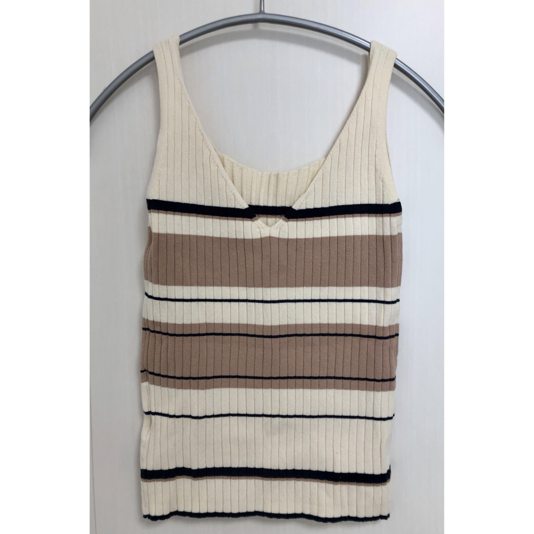 herlipto Multi Striped Ribbed-Knit Tank レディースのトップス(タンクトップ)の商品写真