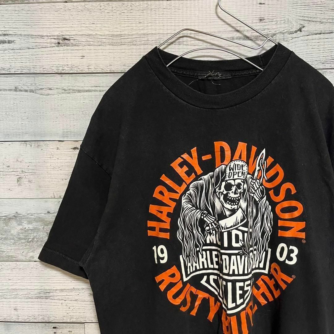 Harley Davidson(ハーレーダビッドソン)のHARLEY DAVIDSON メンズ　Tシャツ　ラスティブッチャー　L C1S メンズのトップス(Tシャツ/カットソー(半袖/袖なし))の商品写真