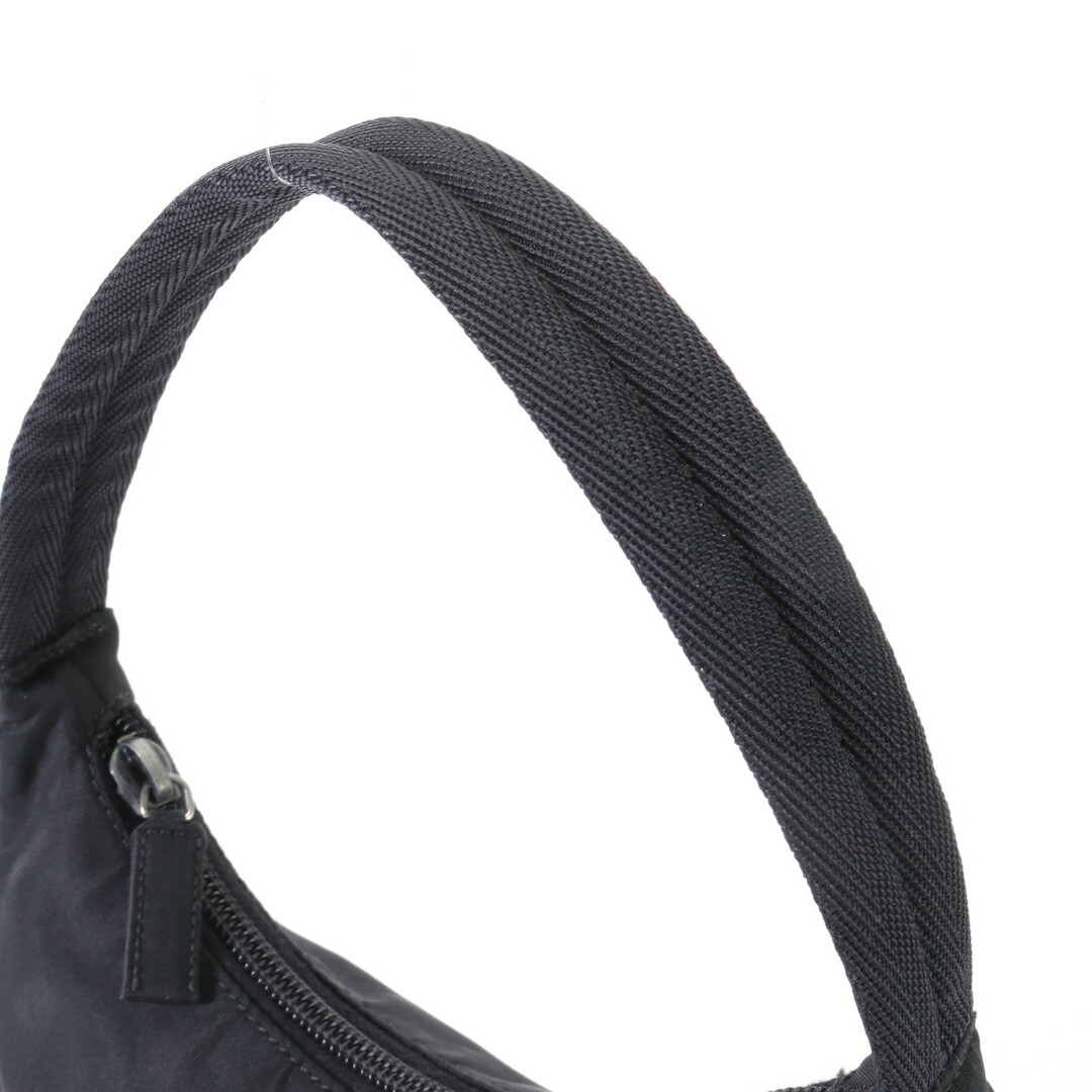 PRADA(プラダ)の極美品 プラダ テスート ナイロン 三角ロゴ ハンドバッグ トート トップハンドル ブラック 黒 婦人 レディース HHM S5-4 レディースのバッグ(ハンドバッグ)の商品写真