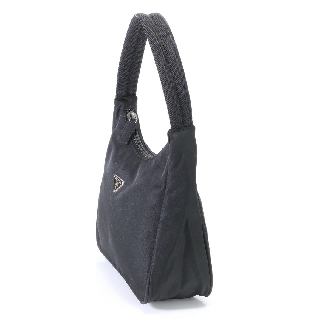 PRADA(プラダ)の極美品 プラダ テスート ナイロン 三角ロゴ ハンドバッグ トート トップハンドル ブラック 黒 婦人 レディース HHM S5-4 レディースのバッグ(ハンドバッグ)の商品写真