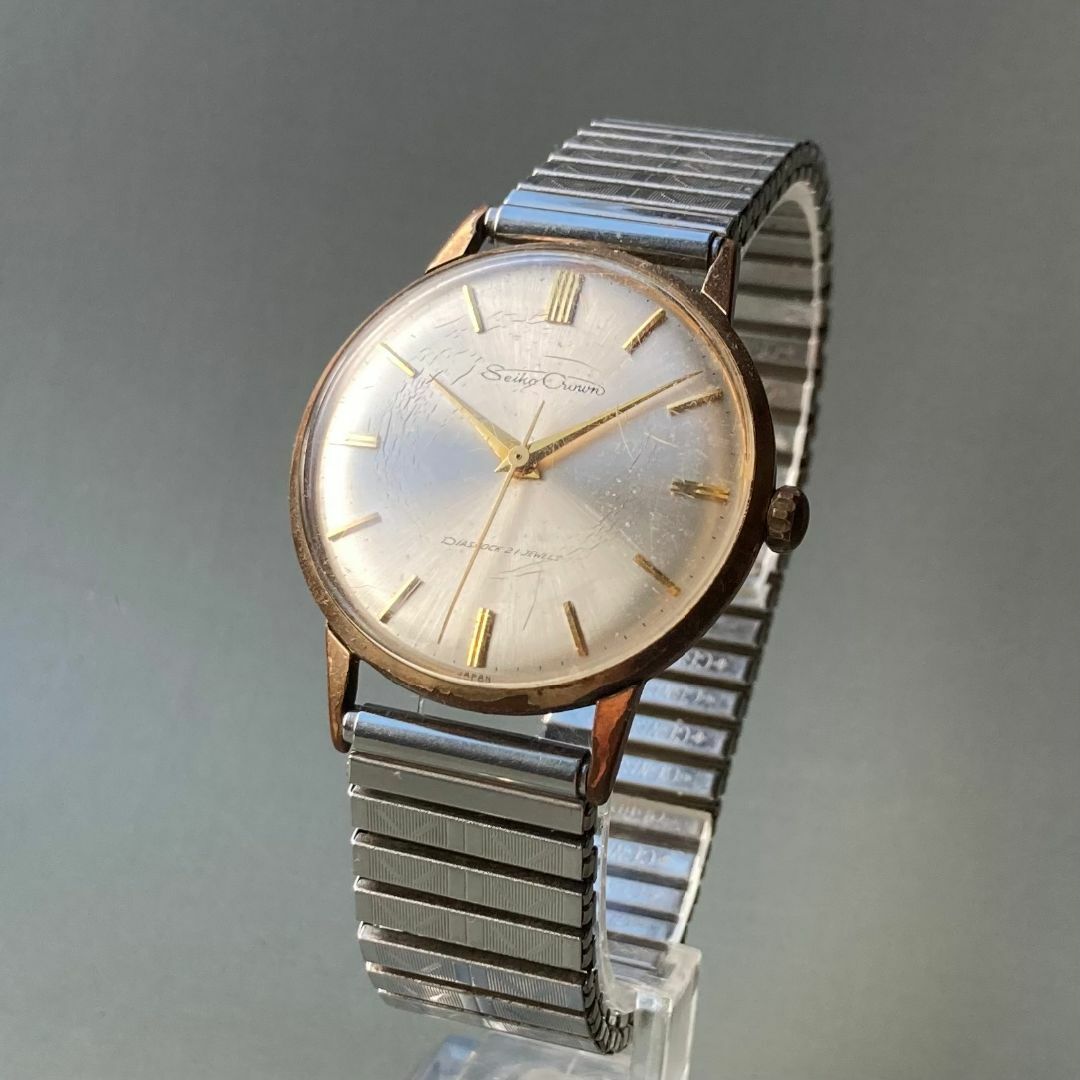 【動作品】セイコー クラウン アンティーク 腕時計 1961年 手巻き