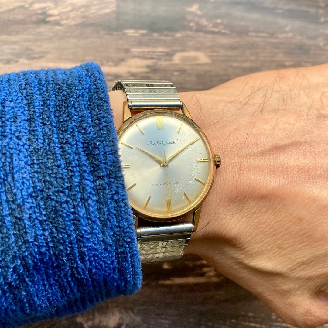 【動作品】セイコー クラウン アンティーク 腕時計 1961年 手巻き