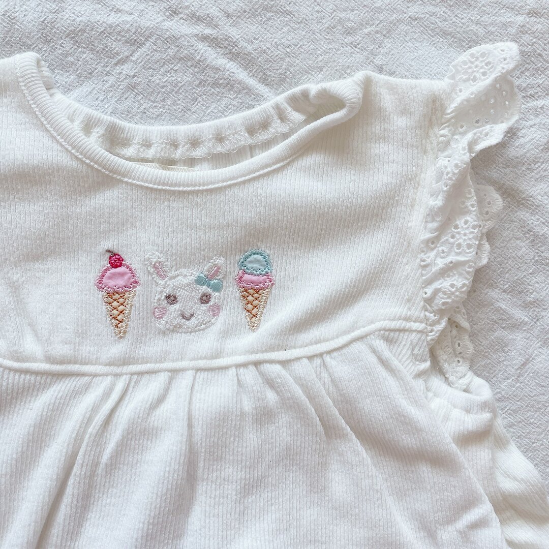 coeur a coeur(クーラクール)のcoeur a coeur  ノースリーブトップス　100 キッズ/ベビー/マタニティのキッズ服女の子用(90cm~)(Tシャツ/カットソー)の商品写真