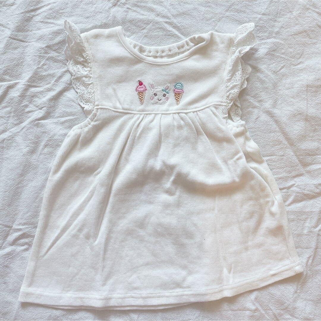 coeur a coeur(クーラクール)のcoeur a coeur  ノースリーブトップス　100 キッズ/ベビー/マタニティのキッズ服女の子用(90cm~)(Tシャツ/カットソー)の商品写真