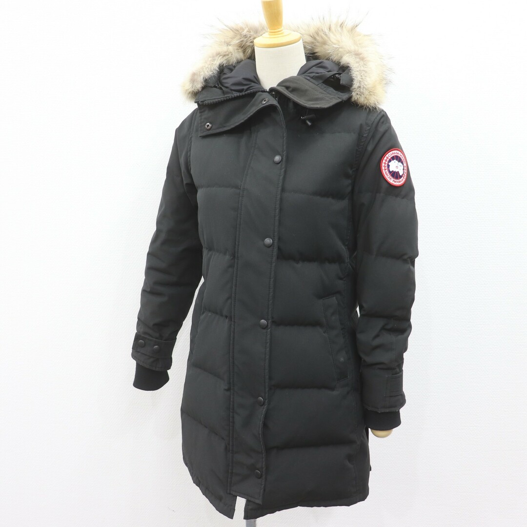 CANADA GOOSE(カナダグース)のITNRHDNGHMGK カナダグース ダウン ジャケット コート SHELBURNE 3802LA ブラック ファー パーカー サザビーリーグ レディース サイズXS レディースのジャケット/アウター(ダウンジャケット)の商品写真