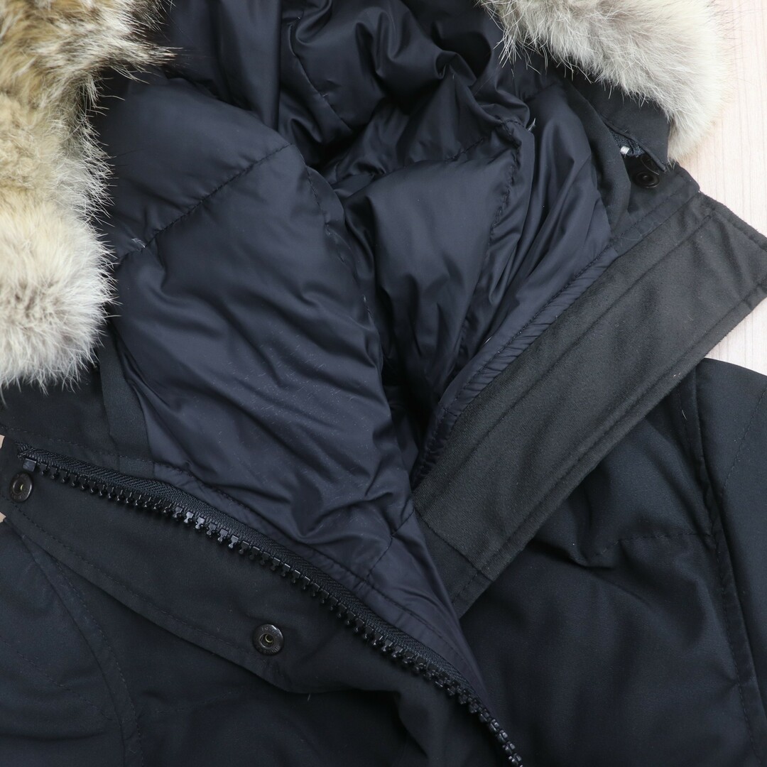 CANADA GOOSE(カナダグース)のITNRHDNGHMGK カナダグース ダウン ジャケット コート SHELBURNE 3802LA ブラック ファー パーカー サザビーリーグ レディース サイズXS レディースのジャケット/アウター(ダウンジャケット)の商品写真