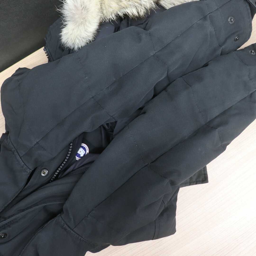 CANADA GOOSE(カナダグース)のITNRHDNGHMGK カナダグース ダウン ジャケット コート SHELBURNE 3802LA ブラック ファー パーカー サザビーリーグ レディース サイズXS レディースのジャケット/アウター(ダウンジャケット)の商品写真