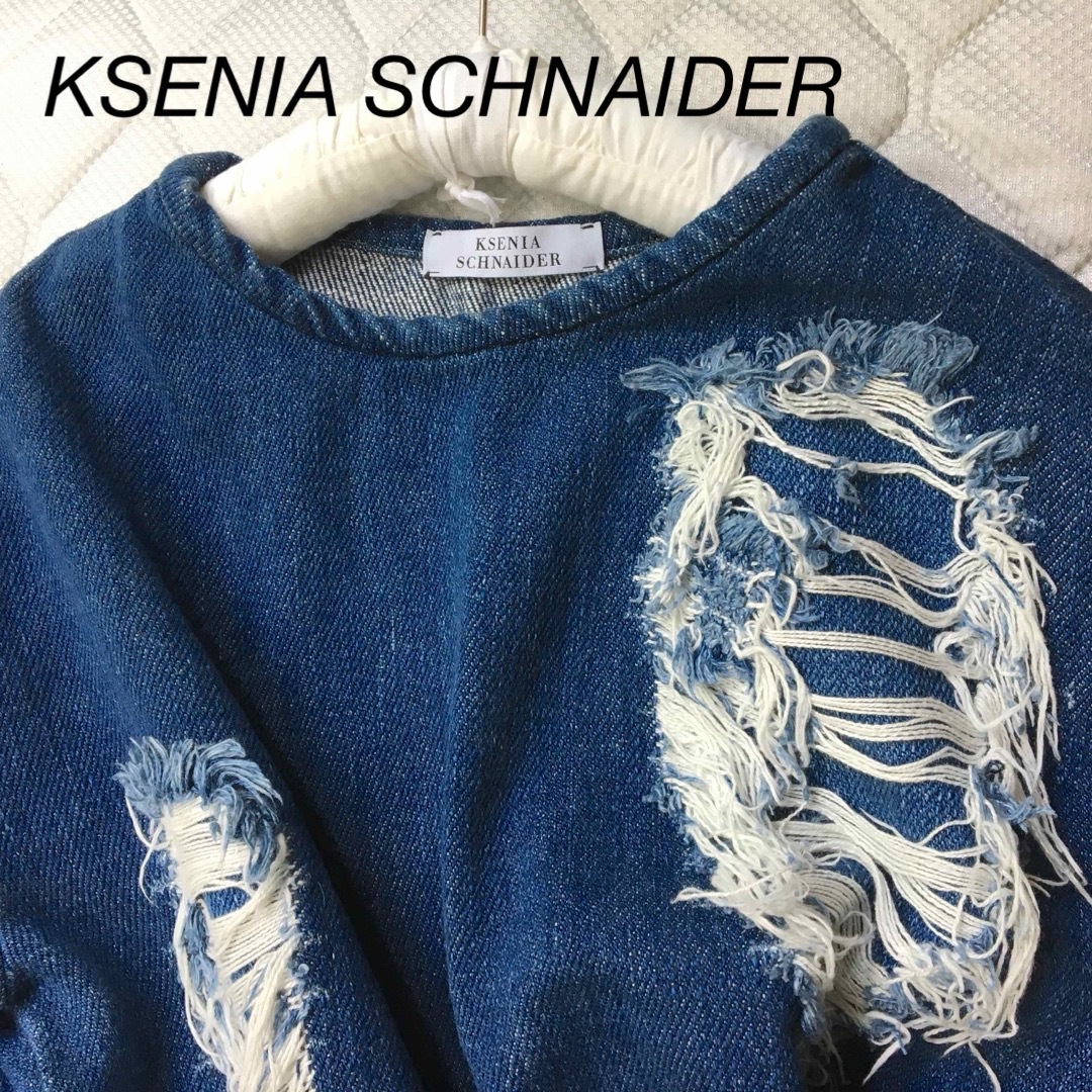 DIESEL(ディーゼル)のKSENIA SCHNAIDER デニム トップス クセニアシュナイダー xs レディースのトップス(シャツ/ブラウス(長袖/七分))の商品写真