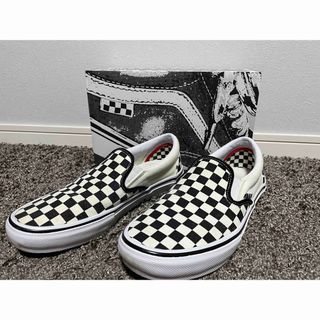 ヴァンズ(VANS)のvans チェッカー　チェック　スリッポン　vansプロ(スニーカー)