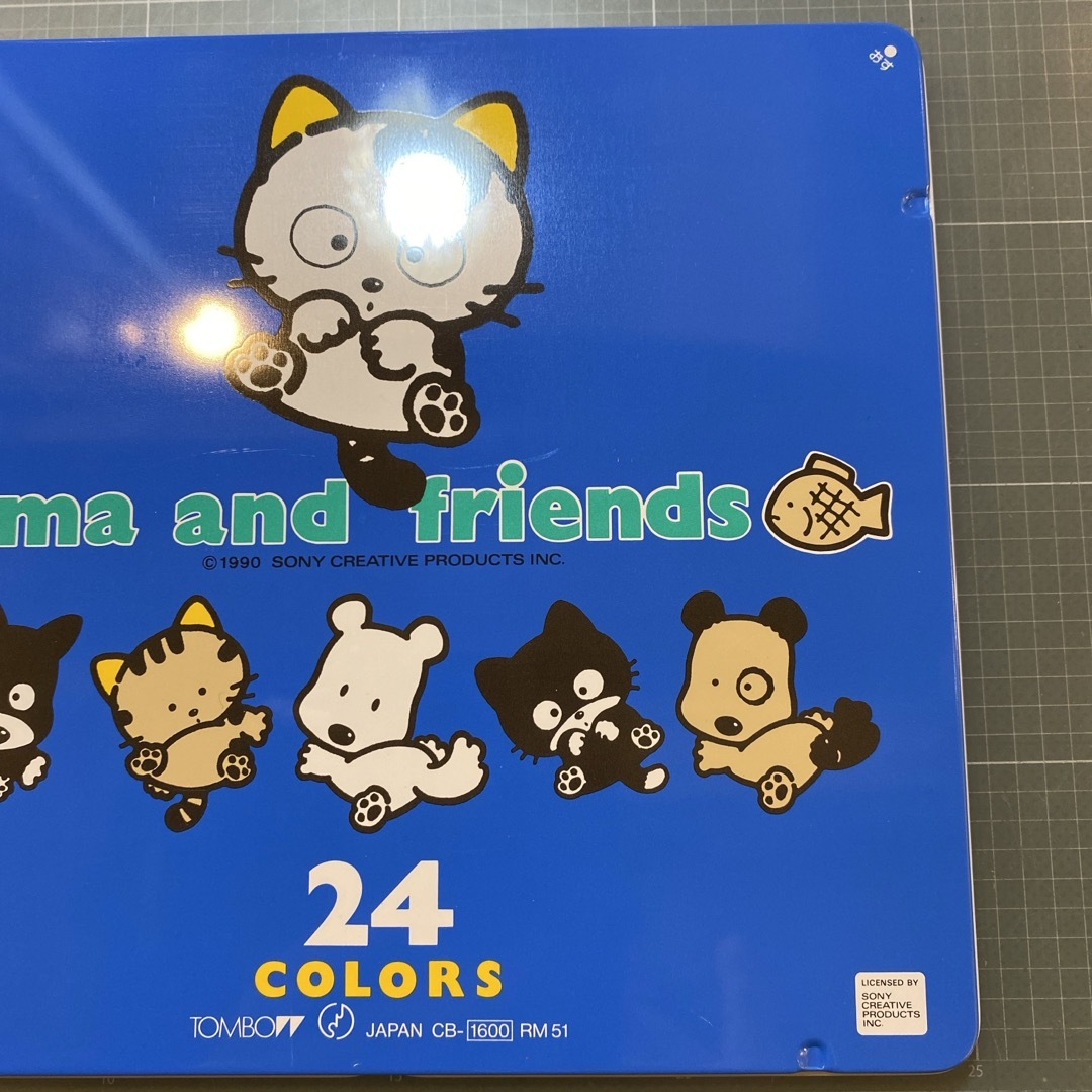 トンボ鉛筆(トンボエンピツ)の匿名配送NO342 トンボ鉛筆　色鉛筆24色　TAMA and FRIENDS青 エンタメ/ホビーのアート用品(色鉛筆)の商品写真