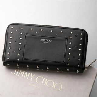 ジミーチュウ(JIMMY CHOO)のK3429M 美品 ジミーチュウ 本革 ラウンドF 長財布 ITALY製 箱付き(長財布)