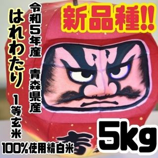 ☆新米☆令和５年産★青森県産はれわたり★精白米★５kg×１袋★合計５kg★送料込(米/穀物)