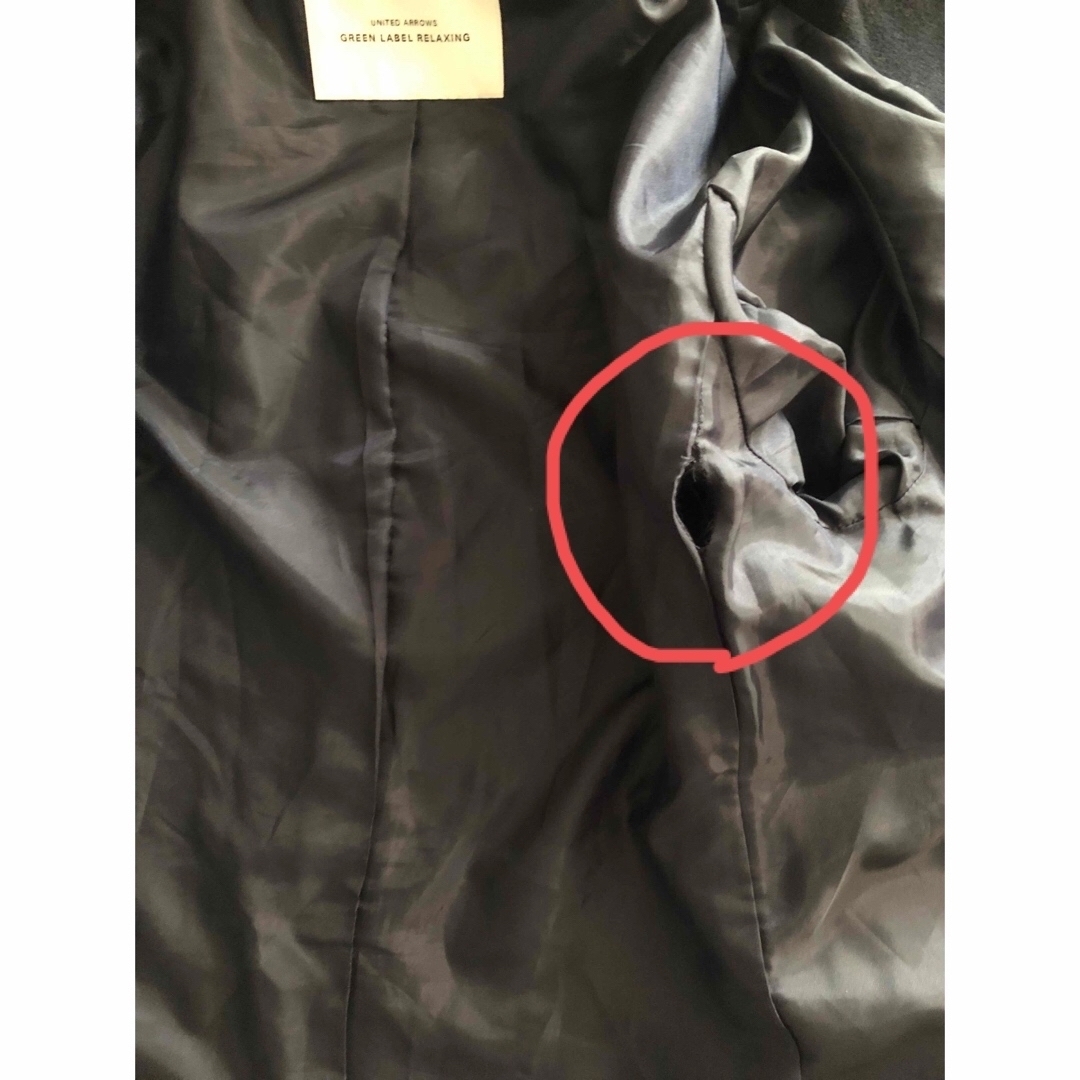 グリーンレーベルリラクシング　ショートコート　M 38  訳あり美品 レディースのジャケット/アウター(その他)の商品写真