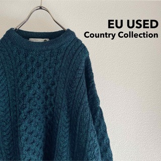 【SALE】アイルランド製 Fisherman's Sweater 北欧ニット(ニット/セーター)