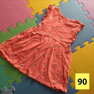 エイチアンドエム(H&M)の【90】H&M ハート柄 夏ワンピース(ワンピース)