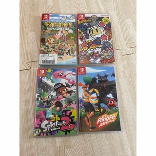 ニンテンドースイッチ(Nintendo Switch)のボンバーマン　スプラトゥーン　牧場物語　リングフィット　スウィッチ (家庭用ゲームソフト)