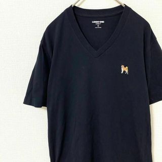 ランズエンド(LANDS’END)のTシャツ 半袖 ランズエンド LANDS'END アニマル刺繍 ブラック XS(Tシャツ/カットソー(半袖/袖なし))