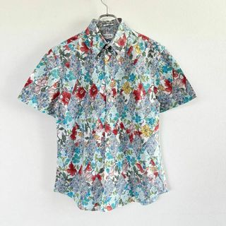 ポールスミス(Paul Smith)のL ポールスミス シャツ 半袖 花柄 キルティング メンズ(Tシャツ/カットソー(半袖/袖なし))