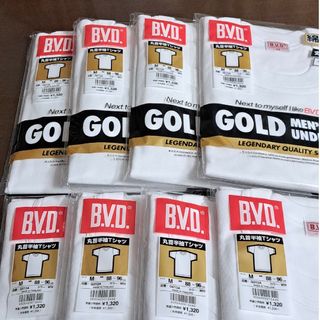 ビーブイディー(B.V.D)のBVD GOLD メンズ 丸首 半袖 Tシャツ　M　8枚(Tシャツ/カットソー(半袖/袖なし))