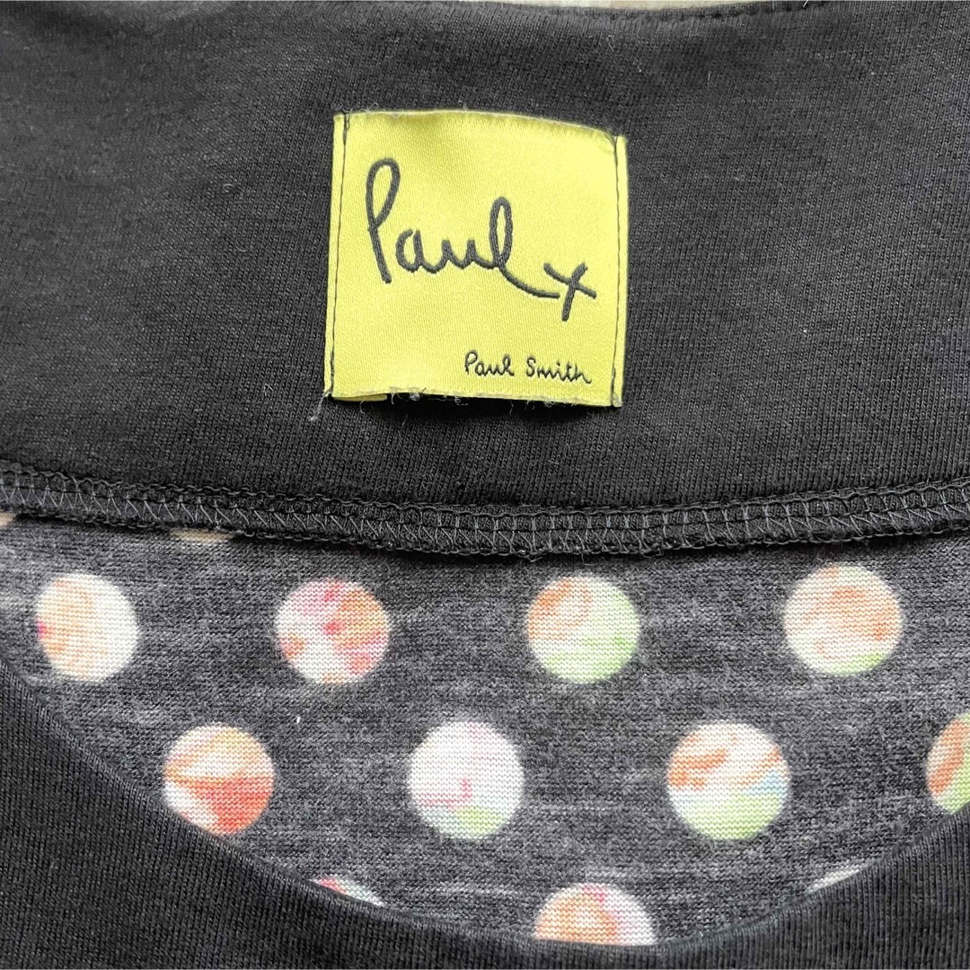 Paul Smith(ポールスミス)の【美品】ポールスミス　マルチカラードットワンピース　レーヨン　黒 レディースのワンピース(ひざ丈ワンピース)の商品写真