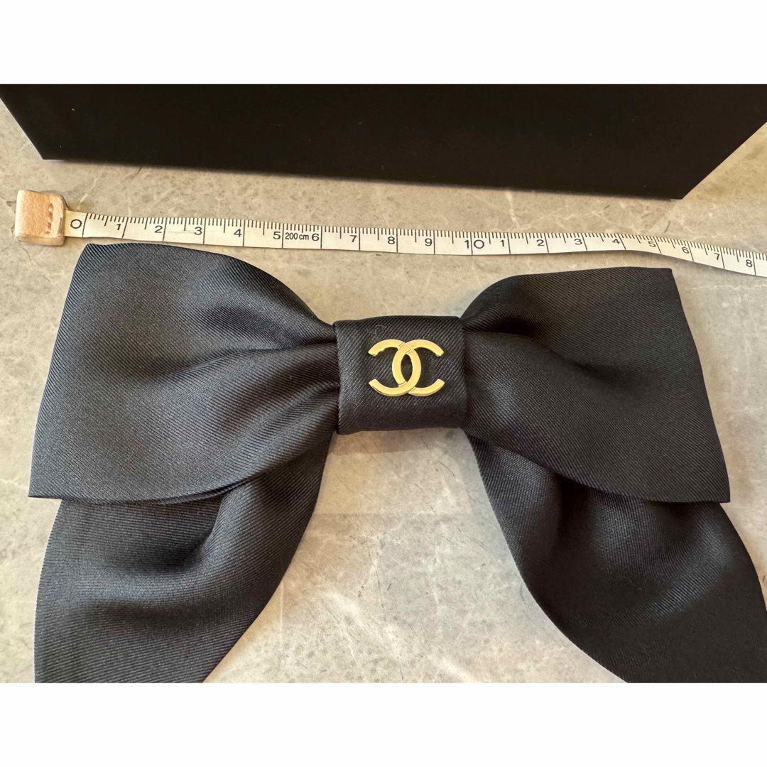 CHANEL シャネル ヘアアクセサリー バレッタ ヘアバレッタ リボン 黒 CHANEL シャネル ヘアアクセサリー バレッタ ヘアバレッタ リボン 黒