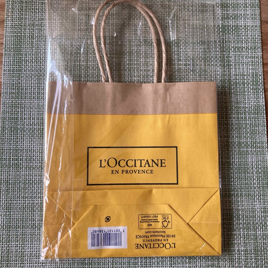 L'OCCITANE(ロクシタン)のロクシタン　ペーパーバッグ XS 新品未使用 レディースのバッグ(ショップ袋)の商品写真
