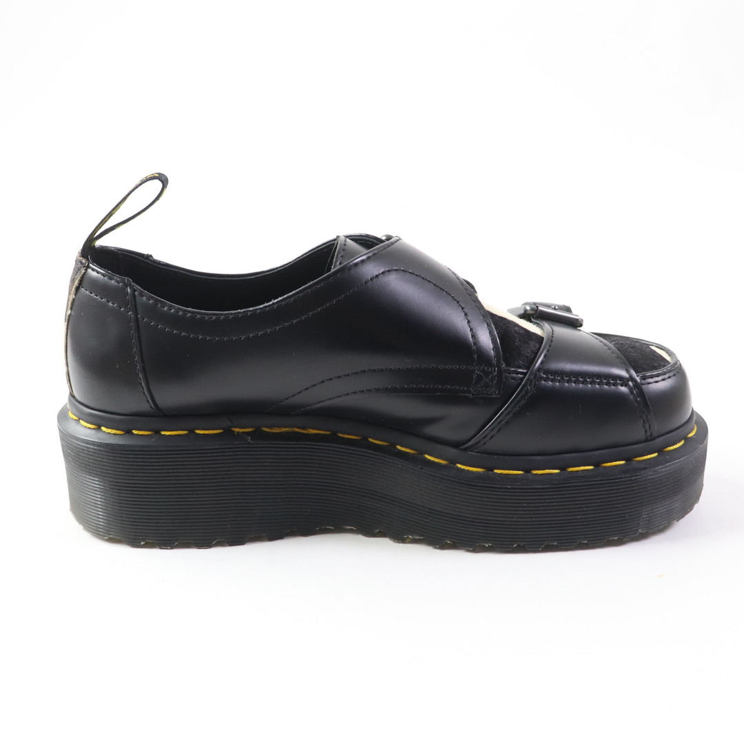 Dr.Martens(ドクターマーチン)の良品 Dr.Martens ドクターマーチン クアッドクリーパーズ シドニー DBL モンク ハラコ アニマル 厚底 レザーシューズ ブラック ホワイト UK5 レディース レディースの靴/シューズ(その他)の商品写真
