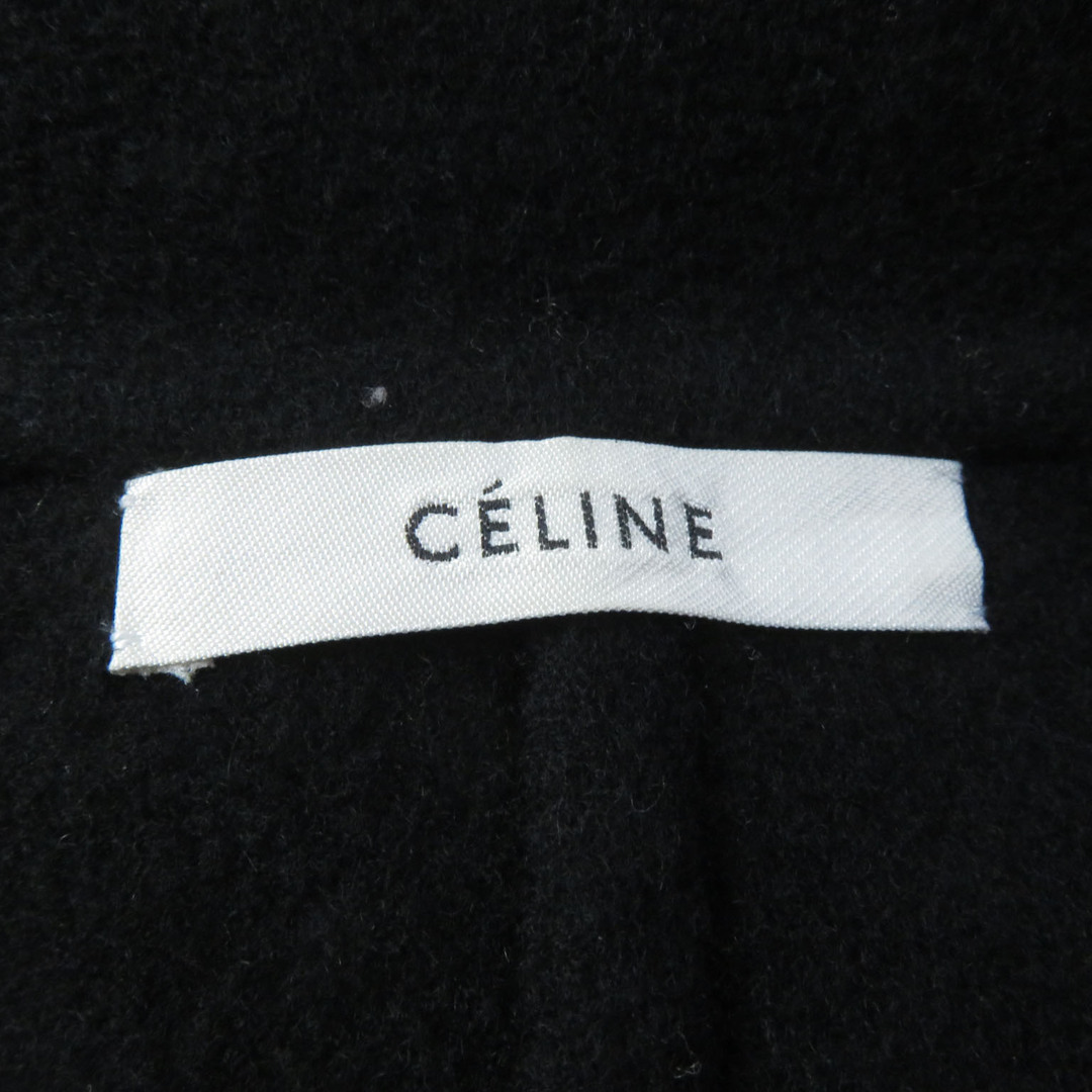 celine(セリーヌ)の美品 CELINE セリーヌ 2 8H13 カシミヤ100％ フィービー期 クロンビー コート ブラック 36 イタリア製 正規品 レディース レディースのジャケット/アウター(その他)の商品写真