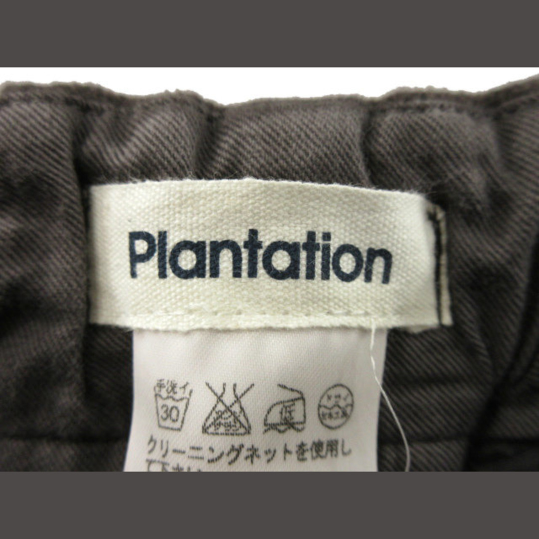 Plantation(プランテーション)のプランテーション パンツ コットン ダークグレー L ボトムス レディースのパンツ(その他)の商品写真