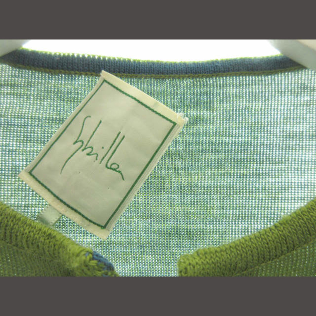 Sybilla(シビラ)のシビラ SYBILLA カーディガン クルーネック 黄緑 グリーン M 羽織 レディースのトップス(カーディガン)の商品写真