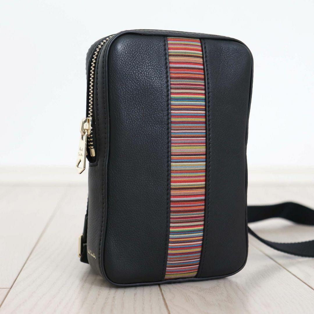 Paul Smith(ポールスミス)の美品 PAUL SMITH ポールスミス マルチストライプ ショルダー バッグ メンズのバッグ(ショルダーバッグ)の商品写真