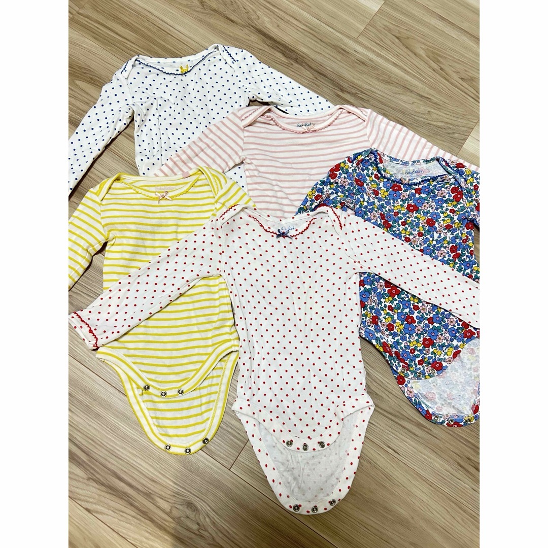 Boden(ボーデン)のBaby Boden ボーデン 長袖 ボディ 5枚セット キッズ/ベビー/マタニティのベビー服(~85cm)(ロンパース)の商品写真