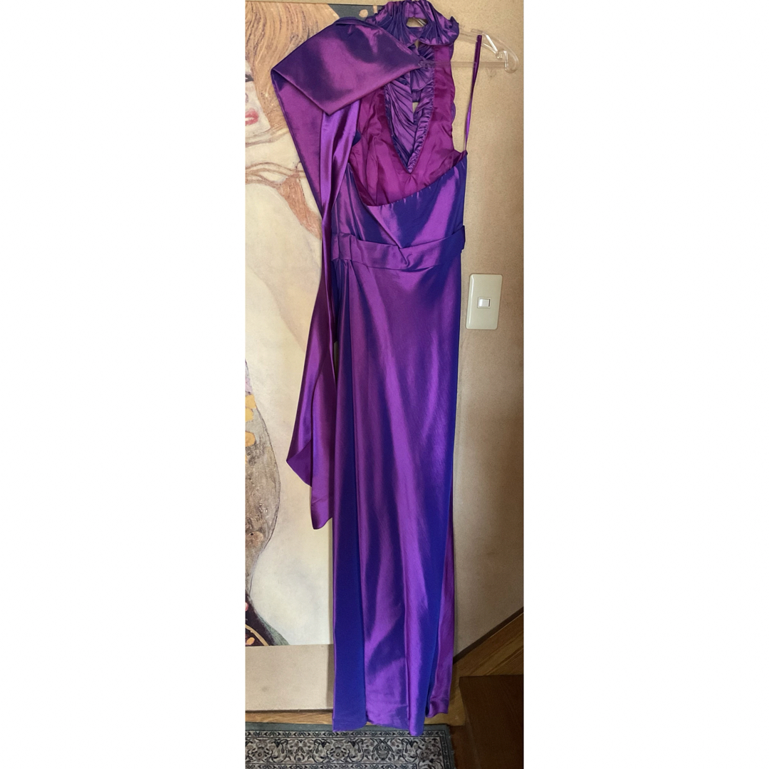 TADASHI SHOJI(タダシショウジ)の新品 USAロングドレス  FS PURPLE XS レディースのフォーマル/ドレス(ロングドレス)の商品写真