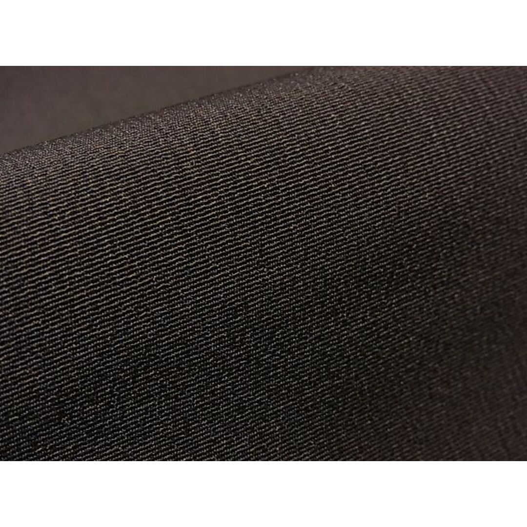平和屋野田店■男性　色無地　アンサンブル　黒茶色　逸品　n-hj8741 メンズの水着/浴衣(着物)の商品写真