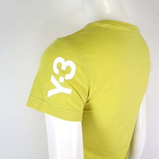 ワイスリー(Y-3)のワイスリー Y-3 ヨウジヤマモト Tシャツ カットソー 半袖 ロゴ XS 黄色(Tシャツ(半袖/袖なし))