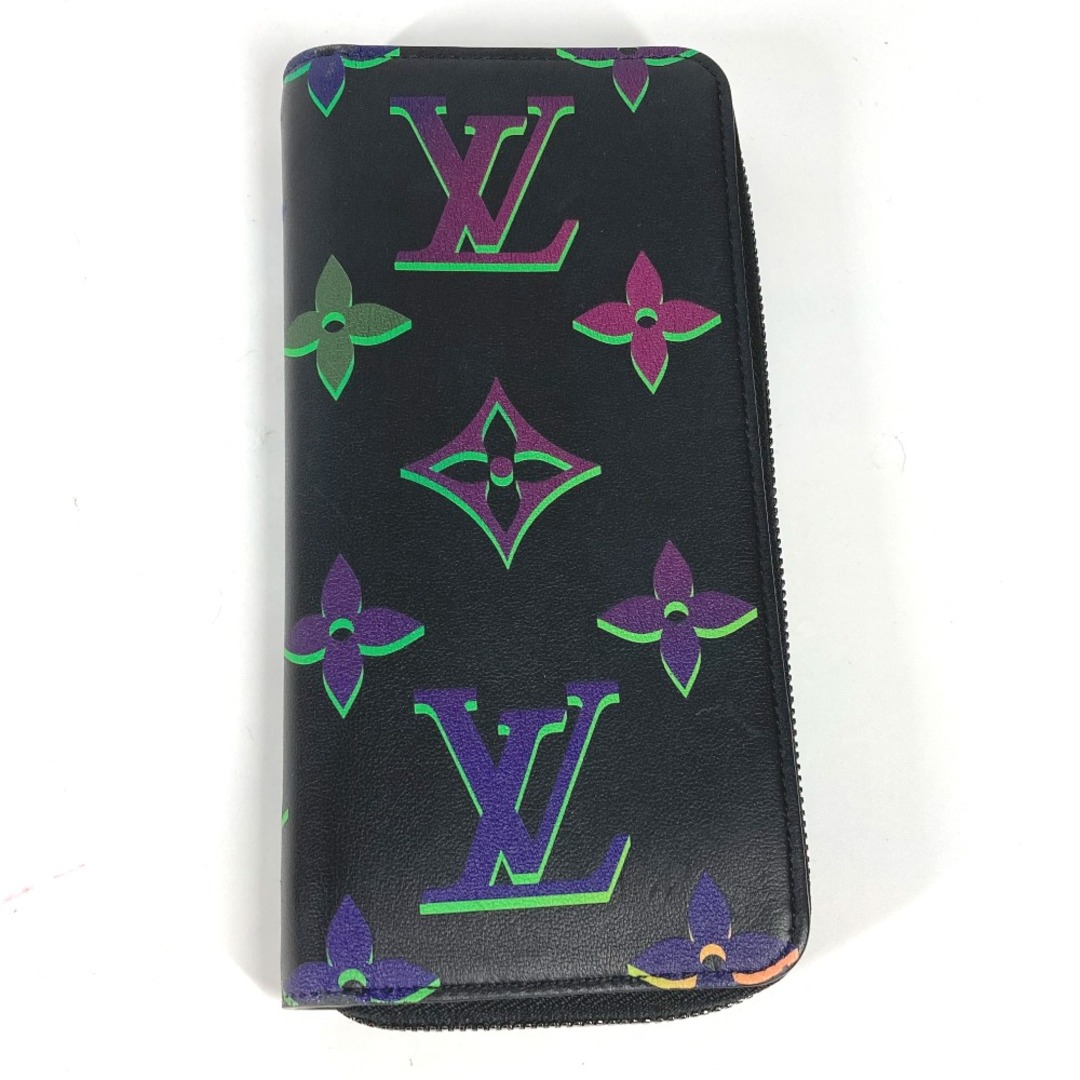 LOUIS VUITTON(ルイヴィトン)のルイヴィトン LOUIS VUITTON ジッピーウォレット ヴェルティカル M82368 モノグラム スポットライト ラウンドファスナー 長財布 レザー ブラック メンズのファッション小物(長財布)の商品写真