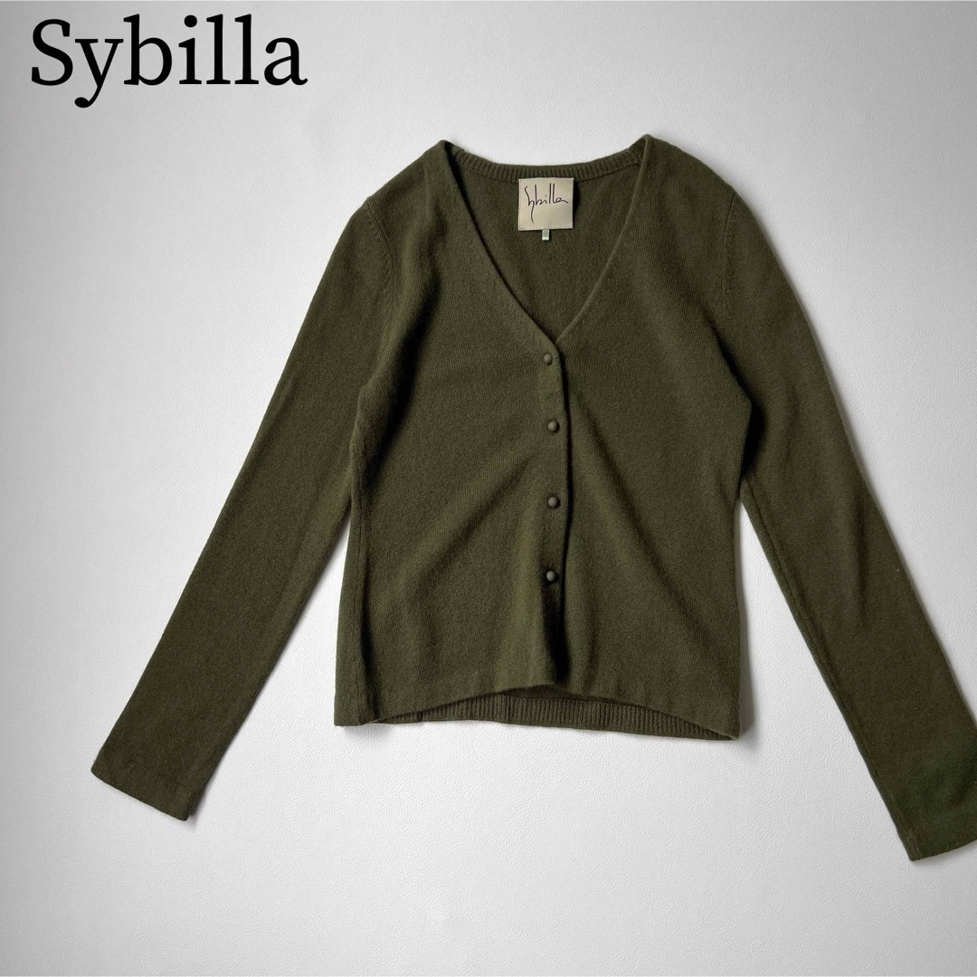 Sybilla(シビラ)の美品　Sybilla シビラ　ニットカーディガン　カシミヤ　トップス レディースのトップス(カーディガン)の商品写真